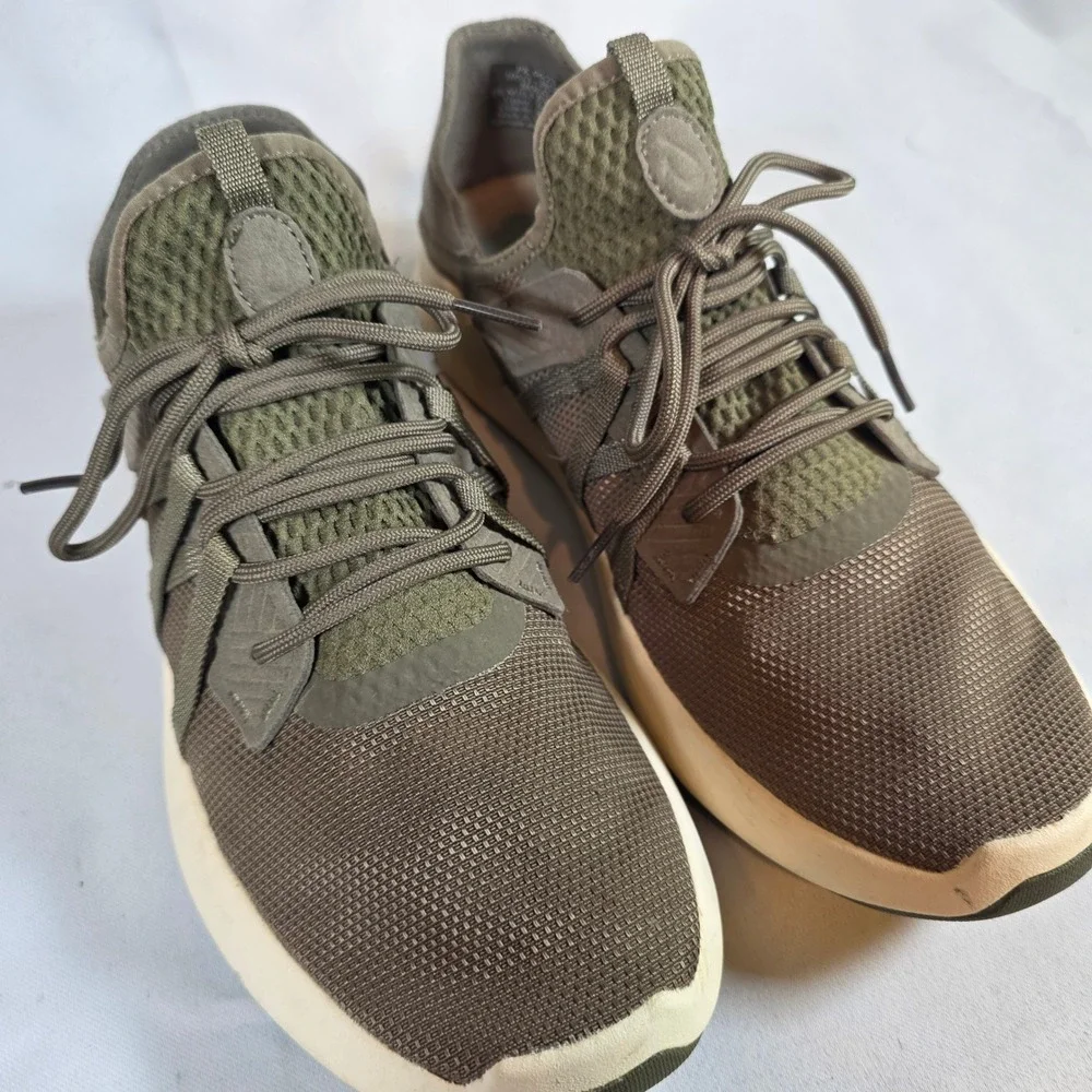 Olukai Holo Mens 10.5 Dust Olive‎ Dark Wood Convertible Mesh Sneakers 10513-HG18